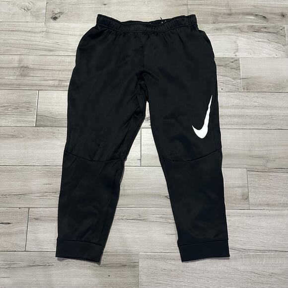 Nike Therma Tapered Pants Mens 2XL Black Joggers Athletic Dri-Fit 800317-010 - Picture 1 of 8